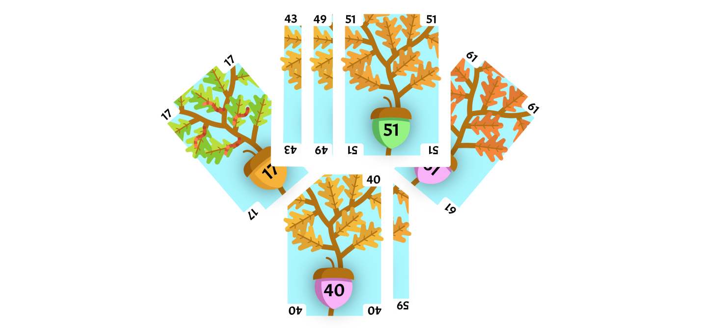 51 placed to the right of 49.