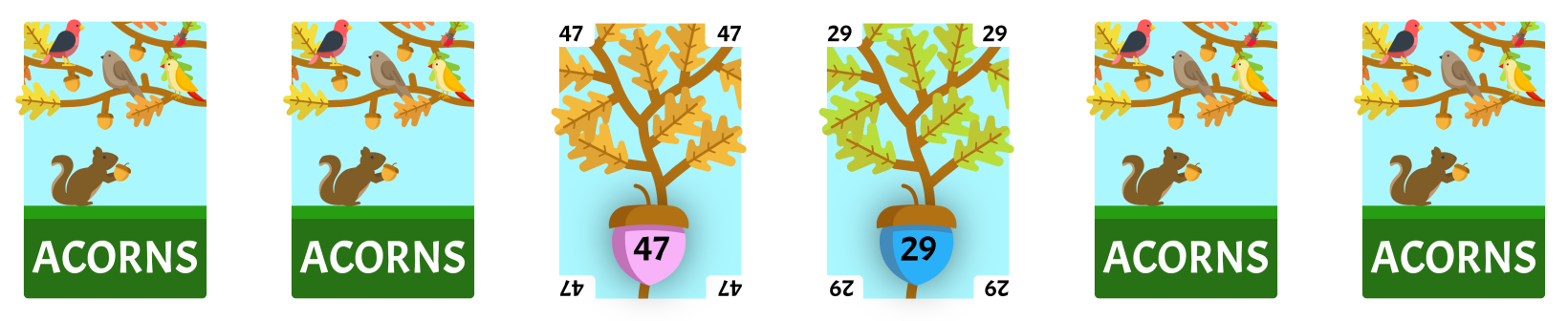 47 and 29 being compared in the collection.