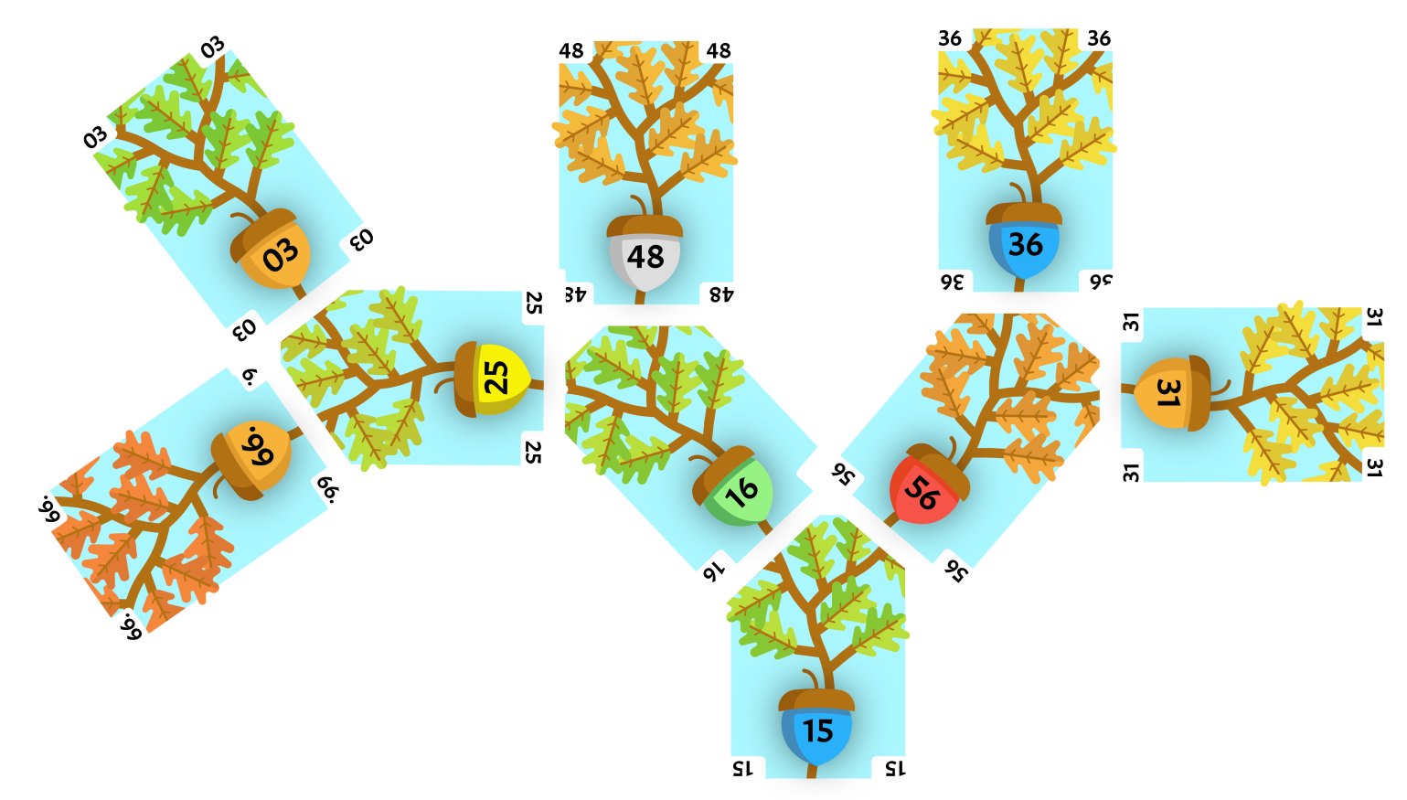 56 swapping positions with 15.