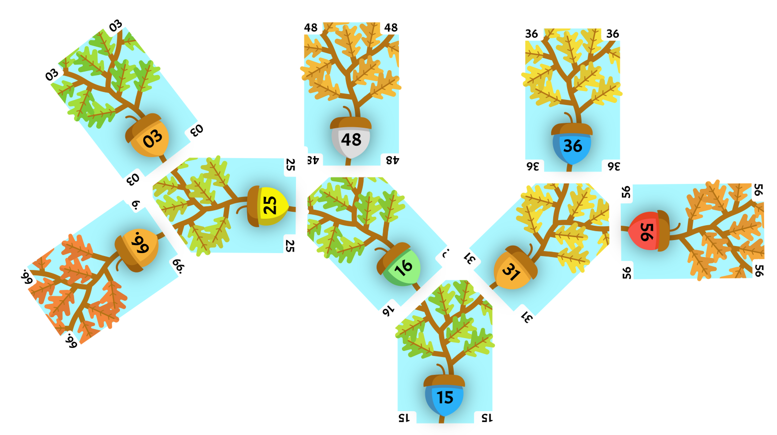 56 swapping positions with 31.