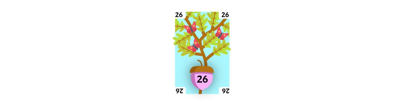 26 placed as the root card.